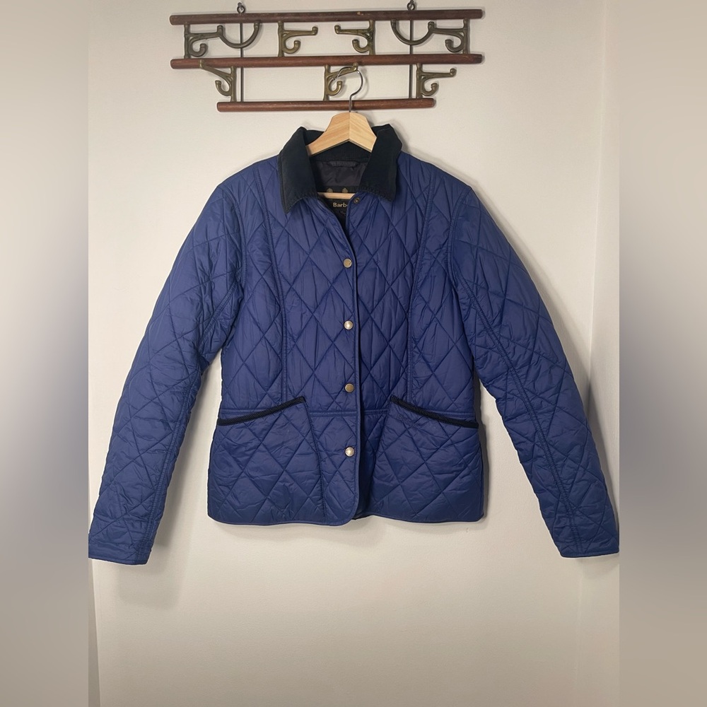 Barbour Woman’s Blue Puffer Polyamide Size 12